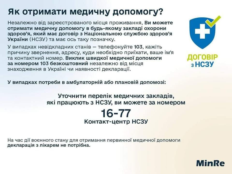 Як ВПО отримати безоплатне лікування або необхідні медичні препарати