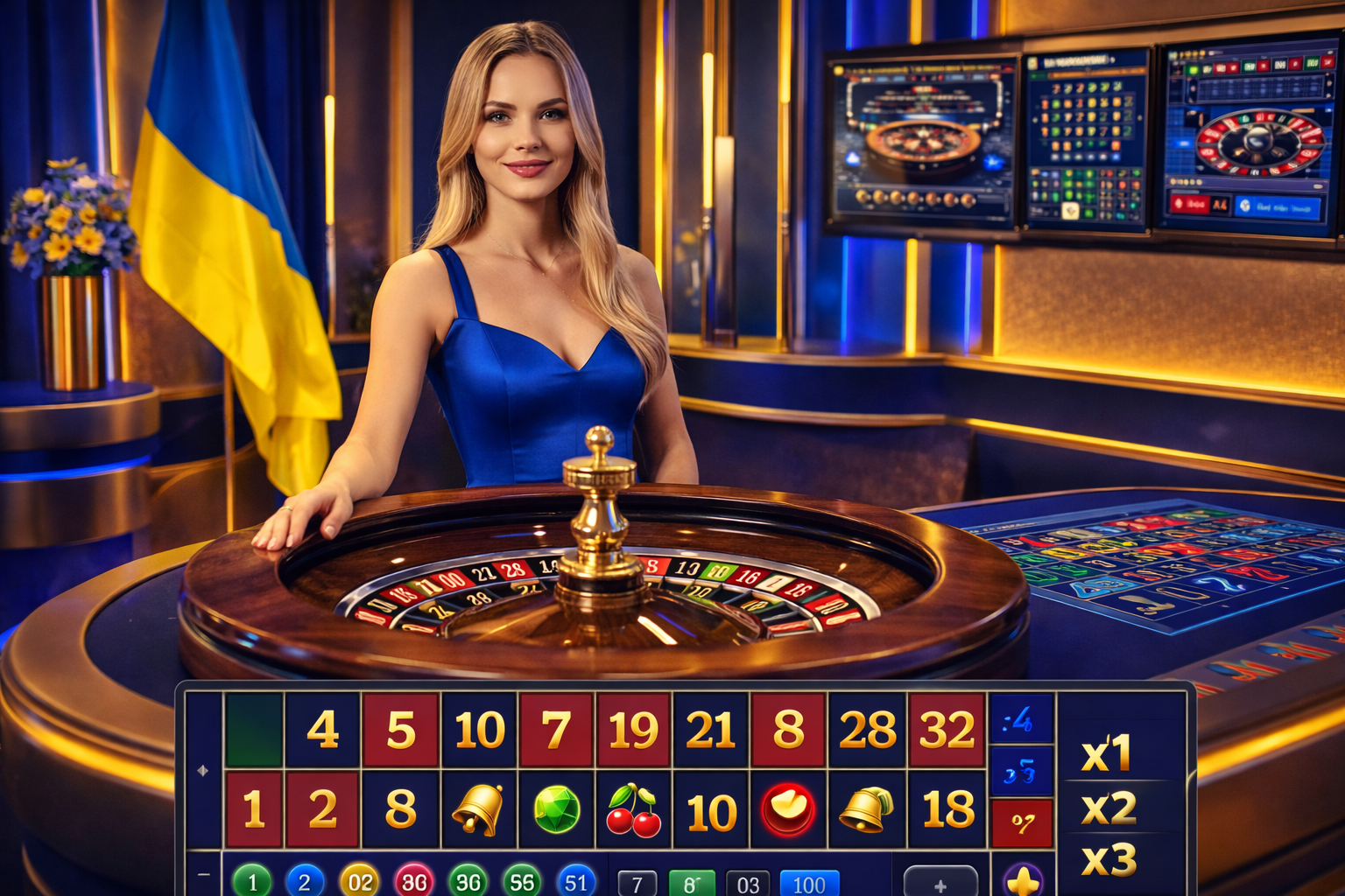 Студія live-казино з дилером орієнтована на гравців з України